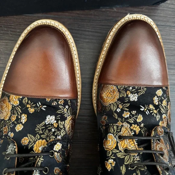 Taft Black and Gold Floral Boots Eden Jack - Picture 3 of 8